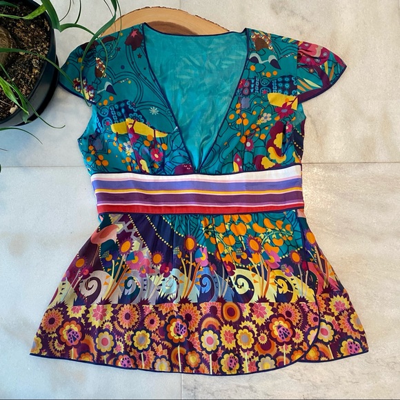 ADRIANA BARRA 🇧🇷 DESIGNER GORGEOUS TOP - Picture 10 of 14